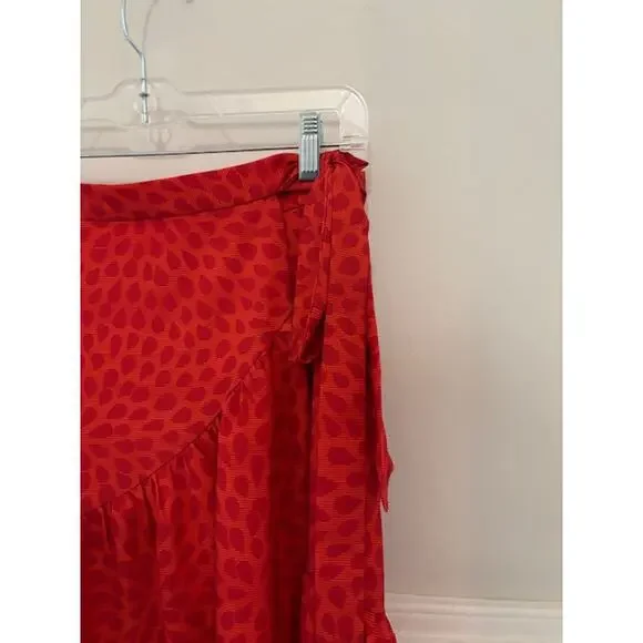 Anthropologie Hutch Wrap Skirt Womens Medium Side Tie Maxi Asymmetrical - Picture 7 of 10